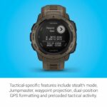 Garmin Instinct Tactical, Rugged Outdoor GPS Watch, Coyote Tan 23