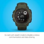 Garmin Instinct Solar, Tactical Edition, Rugged Outdoor GPS Watch, Moss 16