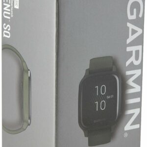 Garmin Venu Sq Music, GPS Fitness Smartwatch, Moss/Slate 3