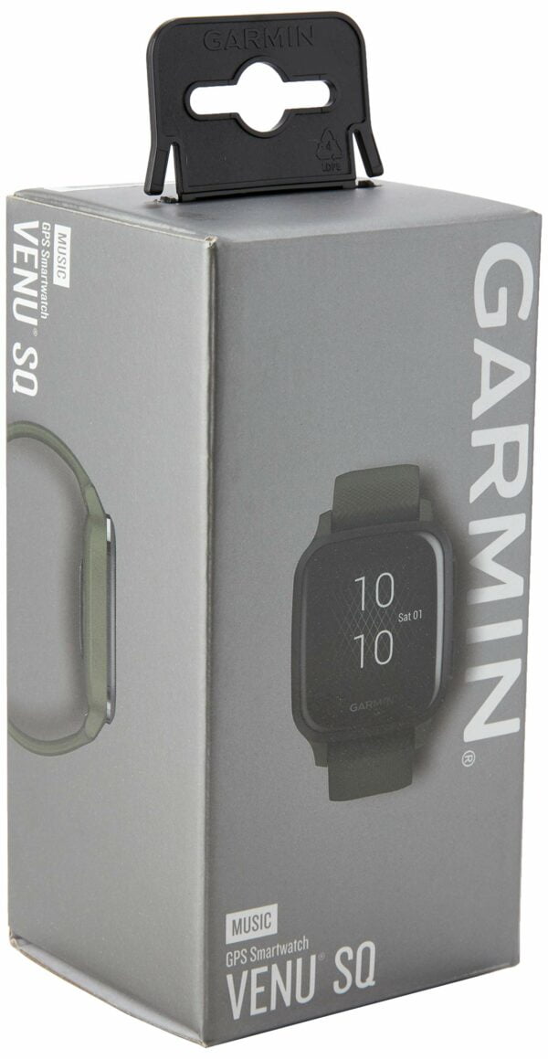 Garmin Venu Sq Music, GPS Fitness Smartwatch, Moss/Slate 11