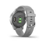 Garmin Vivoactive 4S, GPS Fitness Smartwatch, Powder Grey with Silver Hardware 24