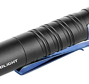 OLIGHT I5T EOS 300 Lumens Slim EDC Torch, 2 Lighting Modes Tail Switch Waterproof Flashlight with Clip for Camping and Hiking, Powered by AA Battery (Black)