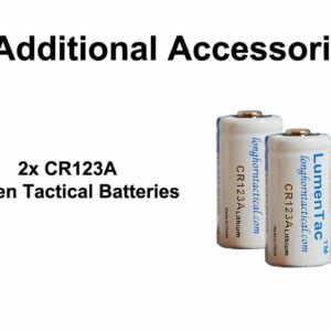 Fenix UC35 V2.0 2018 Upgrade 1000 Lumen Rechargeable Tactical Flashlight 3500mAh Battery and 2X Lumen Tactical CR123A Backup Batteries 3