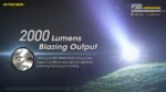 Nitecore P30i 2000 Lumen 1093 Yard Ultra Long Throw USB-C Rechargeable Flashlight with 5000mAh Battery and LumenTac Battery Organizer 19