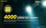 Nitecore P20iX 4000 Lumen USB-C Rechargeable Tactical Flashlight with LumenTac Battery Organizer 18