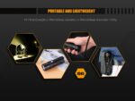 Fenix FD45 900 Lumen zoomable LED Flashlight with EdisonBright BBX4 battery carry case bundle 25