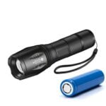 LED Torches, 800 Lumen Ultra Bright LED Tactical Flashlight with 5 Modes, Zoomable, Waterproof, Handheld Small Flashlight for Outdoor Camping, Emergency, and Hunting（Included 1200mAh Rechargeable Battery） 16