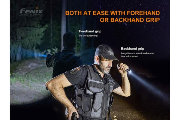 Fenix PD35 V3 1700 Lumens LED Tactical IP68 Waterproof with Aircraft Aluminum Construction, with a Rechargeable 2600 mAh Battery, Holster, and a Lumintrail USB Wall Plug 14