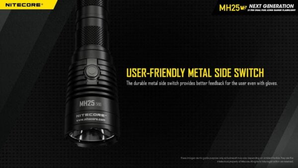 Nitecore MH25 v2 Type-C USB Rechargeable LED Flashlight – 1300 Lumens, 475 Meters w/Extra NL2150HPR Battery 16