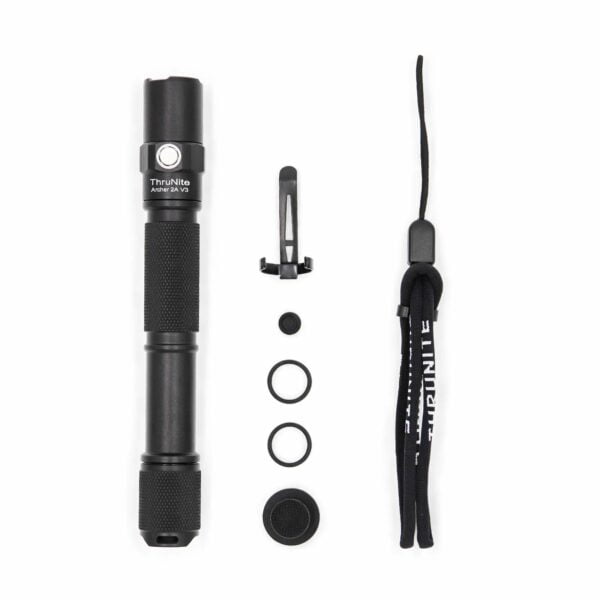 ThruNite LED Flashlight Archer 2A V3 500 Lumens CREE Portable EDC AA Flashlight with Lanyard, IPX8 Water-Resistant Dual Switch Outdoor Flash Light for Hiking, Camping, Everyday Use – CW 17