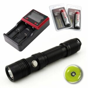 Olight Marauder 2 Powerful LED Torch 14,000 Lumens High Lumens Flashlight, 800-meter Spotlight Beam, Rechargable Tactical Light Powered by Battery Pack (Without Power Adapter) 26