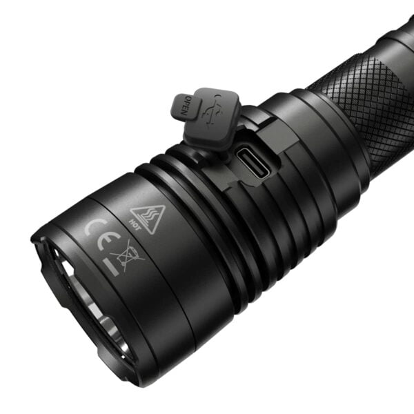 Nitecore MH25 v2 Type-C USB Rechargeable LED Flashlight – 1300 Lumens, 475 Meters w/Extra NL2150HPR Battery 12
