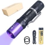 Blacklight 365nm UV Flashlight with LG UV LED Source 3 Watts High Power, Black Filter Lens, strong beam for UV Glue Curing, Pet Urine Detector Light, Leak Detector 19