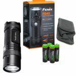 Fenix FD45 900 Lumen neutral white LED Flashlight with four EdisonBright NiMH Rechargeable AA Batteries & Charger 18