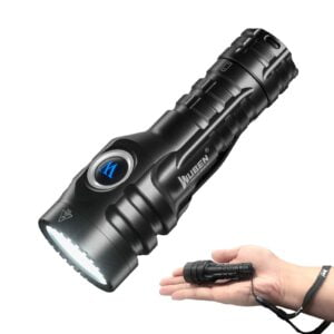 Rechargeable Flashlight High Lumens Torch, 10000 Lumens LED Super Bright Tactical Flashlights, Adjustable Zoomable Emergency Torch, 5 Modes Waterproof Flash Light for Camping Hiking Cycling 21