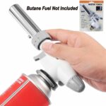 Butane Torch Kitchen Blow Lighter – Culinary Torches Chef Cooking Professional Adjustable Flame with Reverse Use for Creme, Brulee, BBQ, Baking, Jewelry by FunOwlet (Butane Fuel Not Included) 17