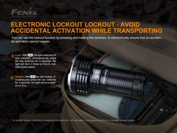 Fenix Powerful Rechargeable Search Torch (LR50R) 27