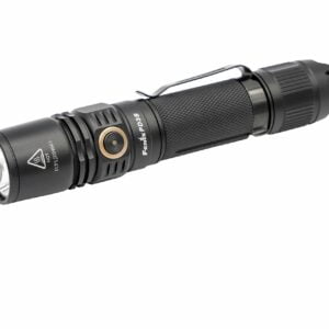 Fenix PD35 V3 1700 Lumens LED Tactical IP68 Waterproof with Aircraft Aluminum Construction, with a Rechargeable 2600 mAh Battery, Holster, and a Lumintrail USB Wall Plug 24