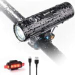 WUBEN B2 Bike Light / Pocket Flashlight, Type C Rechargeable, 1300 high Lumen LED Bicycle Headlights, 6 Modes, IP68 Waterproof Bike Lights Taillight for Cycling Road Mountain 18