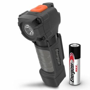 Energizer Pocket Sized LED Flashlights, IPX4 Water Resistant, Impact Resistant Small Flashlight, Extremely Durable, Clip on Light, 1 AA Battery Included