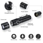 Handheld Tactical Flashlight – 2000 Lumen Super Bright Tactical Torch 5 Light Modes IPX7 Waterproof Powerful Flashlights for Outdoor Camping Hiking Emergency 20