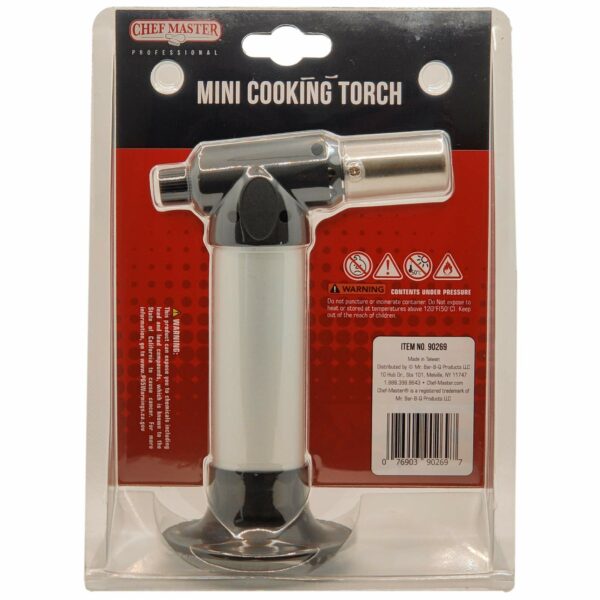 Chef Master 90269 Mini Cooking Torch | Kitchen Blow Torch | Adjustable Flame | Self-Igniting Piezo Trigger Ignition | Easy and Safe Operation 10