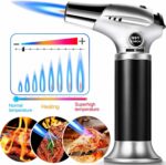 Culinary Butane Torch, Luxerlife Kitchen Refillable Butane Blow Torch with Safety Lock and Adjustable Flame for Crafts Cooking BBQ Baking Brulee Creme Desserts DIY Soldering(Butane Gas Not Included) 18