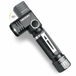 Flashlight, NICRON N7 600 Lumens Tactical Flashlight, 90 Degree Mini Flashlight Ip65 Waterproof Led Flashlight 4 Modes- Best High Lumens Are For Camping, Outdoor, Hiking （Not including Batteries）Gift