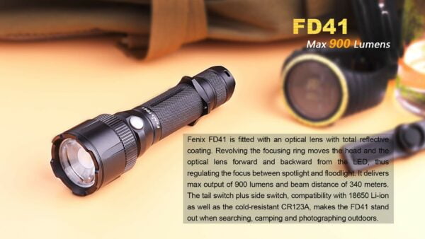 Fenix Unisex-Adult Fenix Flashlights, FD41 LED Flashlight FX-FD41, N/A, N/A 18