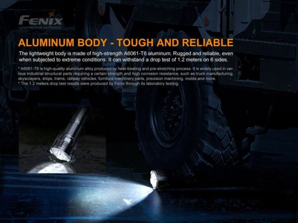 Fenix Powerful Rechargeable Search Torch (LR50R) 30