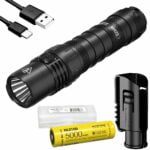 Nitecore MH12S 1800 Lumen USB-C Rechargeable Tactical Flashlight with 5000mAh Battery and LumenTac Battery Case 16
