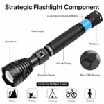 Rechargeable LED Flashlights 100000 High Lumens, Super Bright Powerful Flashlights with 5 Lighting Modes, Zoomable, Waterproof Handheld Flashlight for Hunting, Camping, Emergencies 19