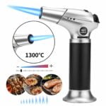 Tobepico Butane Torch Refillable Blow Torch Cooking Torches Kitchen Culinary Torch Lighter with Safety Lock and Adjustable Flame for Desserts, BBQ and Baking(Butane Gas Not Included) 15
