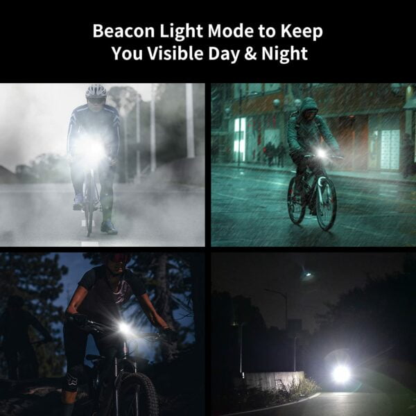 WUBEN Wireless Remote Control LED Bike Lights, Rechargeable Bicycle Lights, Competition-Grade Professional Bike Headlights Accessories 14