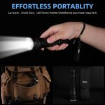 Wuben LED Rechargeable Flashlight, Adjustable Tactical Lights, Powerful High Lumens Zoomable Flashlight, 5 Modes 1200 Lumen USB Rechargeable Flashlights Waterproof IP68, for Family Outdoor Camping 21