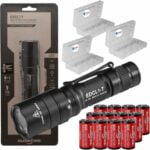 SureFire EDCL1-T 500 Lumen Tactical EDC Flashlight Bundle with 12 Extra Surefire CR123 and 3 Lightjunction Battery Cases 10