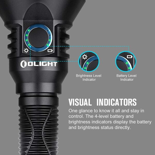 OLIGHT Javelot pro 2 Upgraded 2500 Lumens Tactical Flashlight, with Replaceable Built-in Battery Pack, Magnetic Rechargeable Dual Switch LED Flashlights for Hunting & Searching (Black) 14