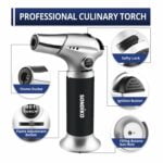 Sondiko Kitchen Torch S901, Blow Torch, Refillable Butane Torch with Safety Lock and Adjustable Flame for DIY, Creme Brulee, BBQ and Baking, Butane Gas Not Included 17