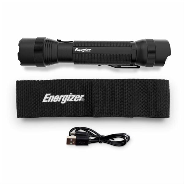 Energizer LED Tactical Rechargeable Flashlights, High Lumens, Heavy Duty EDC Flash Lights, IPX4 Water Resistant, for Camping, Hiking, Emergency (USB Cable Included) 16