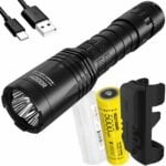NITECORE i4000R 4400 Lumen USB-C Rechargeable Tactical Flashlight with 5000mAh battery with LumenTac Battery Case 16