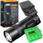 Fenix FD45 900 Lumen zoomable LED Flashlight with EdisonBright BBX4 battery carry case bundle 18