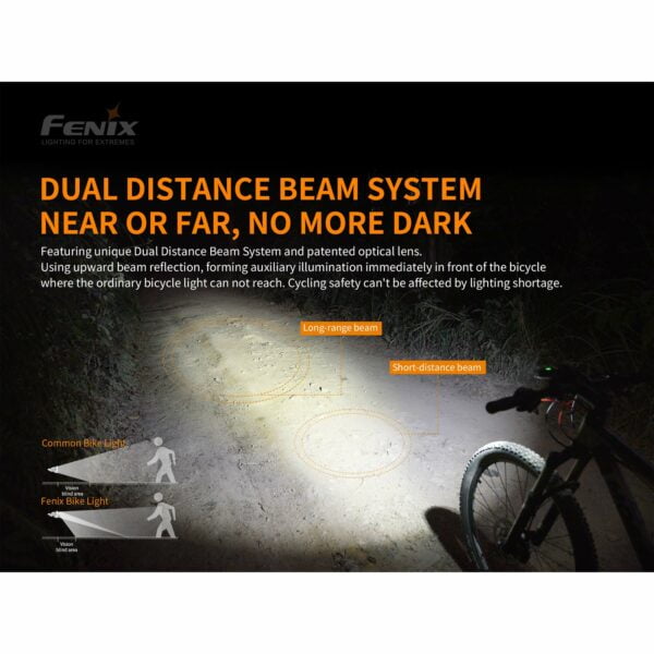 Fenix BC30 v2.0 Bicycle Light, 2200 Lumen Dual Beam with Wireless Remote and LumenTac Battery Case (Batteries Not Included) 11