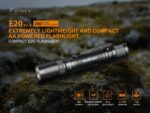 Fenix E20 V2.0 Waterproof Flashlight AA Powered 4 Brightness Levels, 350 Lumens with 126m Beam LED Torch Light 21