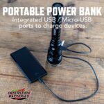 Interstate Batteries Rechargeable Flashlight Flood Light (8000 High Lumen) Zoomable, Mountable, Adjustable Portable Power Bank Light with USB Charging Port, Wall Adaptor, Lithium Battery (LIG6100) 23