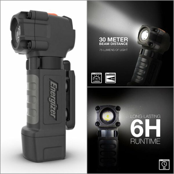 Energizer Pocket Sized LED Flashlights, IPX4 Water Resistant, Impact Resistant Small Flashlight, Extremely Durable, Clip on Light, 1 AA Battery Included 15
