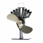 Ecofan UltrAir Mid-Size Heat Powered Wood Stove Fan, Made in Canada, Gold Blade, Medium 8