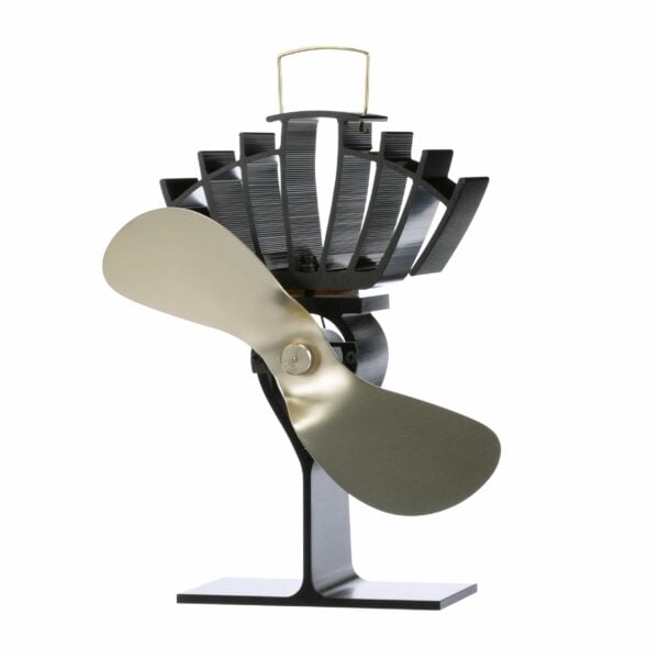 Ecofan UltrAir Mid-Size Heat Powered Wood Stove Fan, Made in Canada, Gold Blade, Medium 5