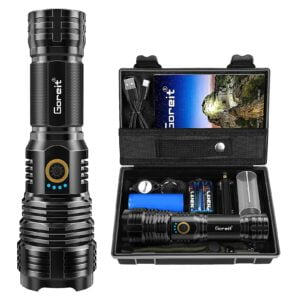 Flashlights LED High Lumens Rechargeable, Goreit 20000 Lumens XHP70.2 Super Bright Flashlight, High Powered Flash Light, Powerful Handheld Tactical Flashlights for Emergency Camping Hiking Gift 14