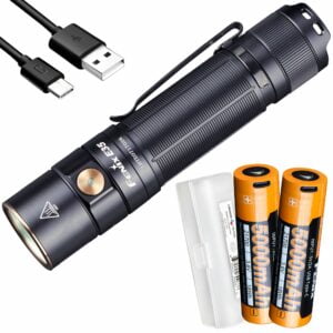 Fenix E35 v3.0 3000 Lumen High Performance EDC USB-C Rechargeable Flashlight with 2X 5000mAh Battery and LumenTac Battery Case 14