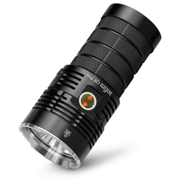 sofirn Q8 Pro Super Bright Flashlight 11000 Lumen, Rechargeable Flashlight, 4 x CREE XHP50.2 LEDs, Multiple function, USB-C Charging Port, 4X rechargeable Batteries for Camping, Hiking, Fishing 8